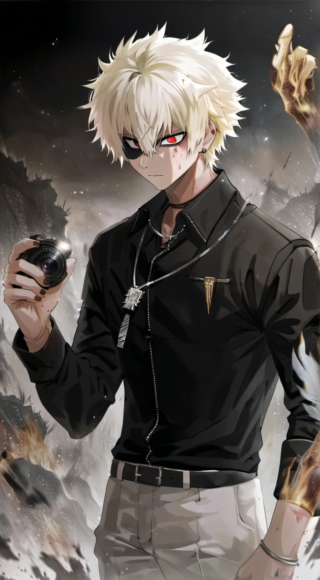 ai character: Bakugou  background