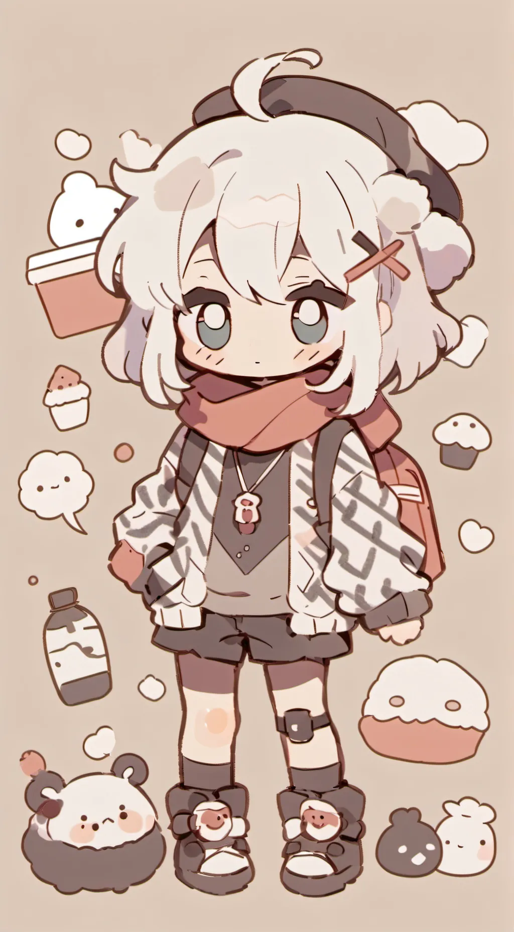 ai character: anime gurl background