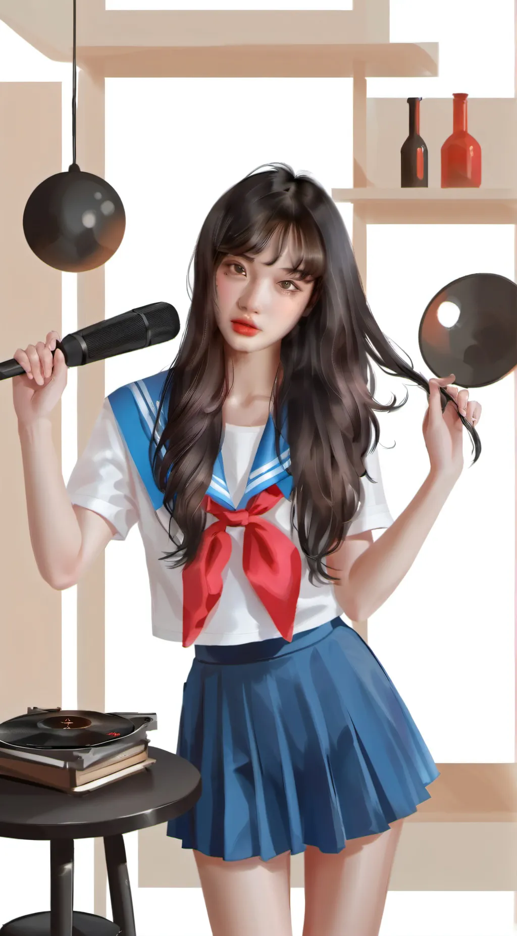 ai character: cewek baik  background