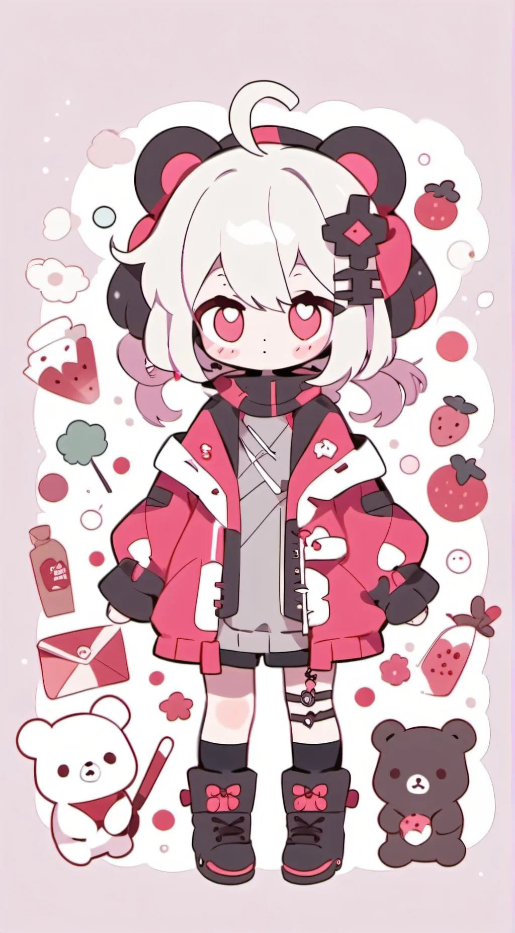 ai character: Cherry background