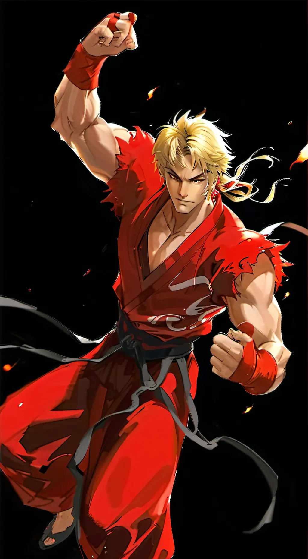 ai character: Ken Masters  background