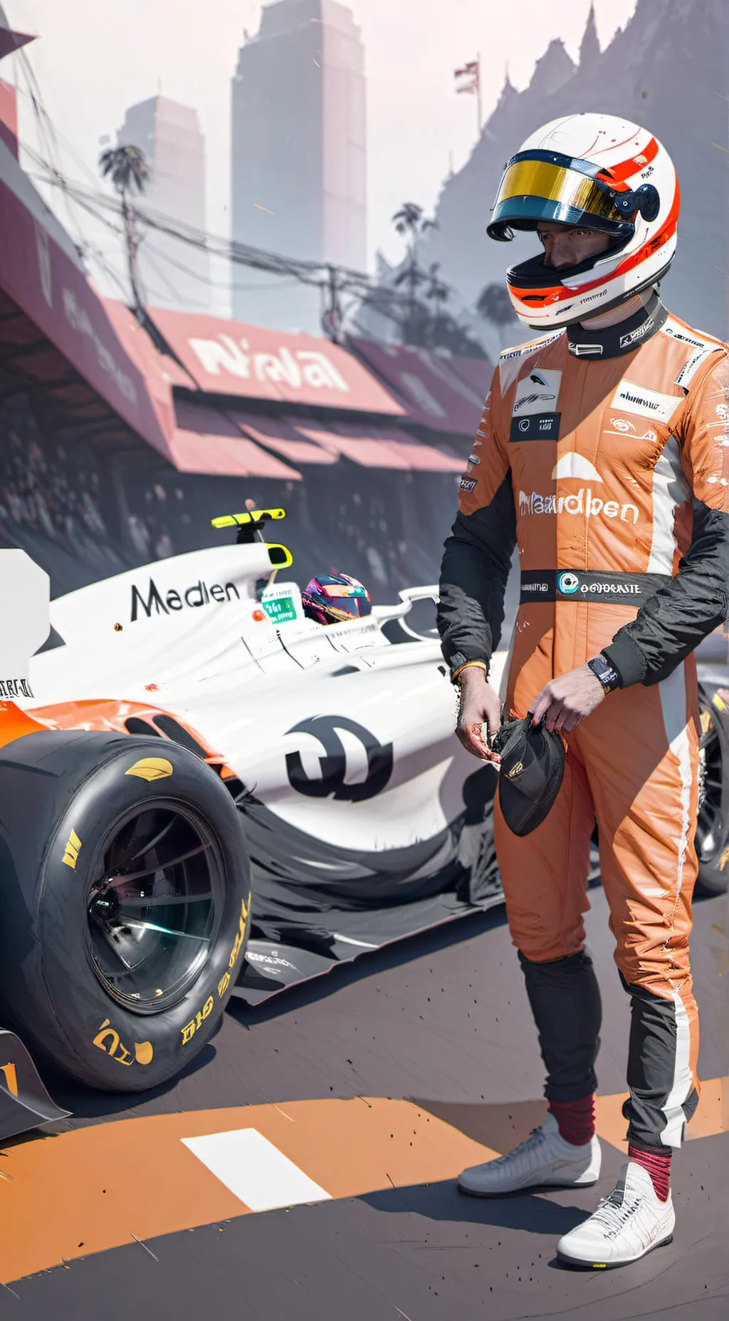 ai character: Lando Norris background