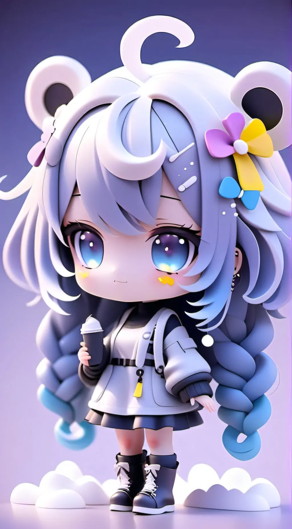 ai character: Color Power background