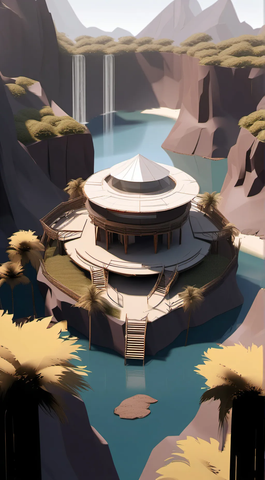 ai character: Site B: Isla Sorna background