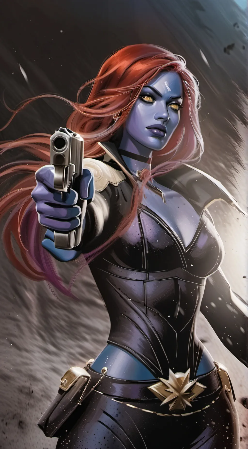 ai character: mystique  background
