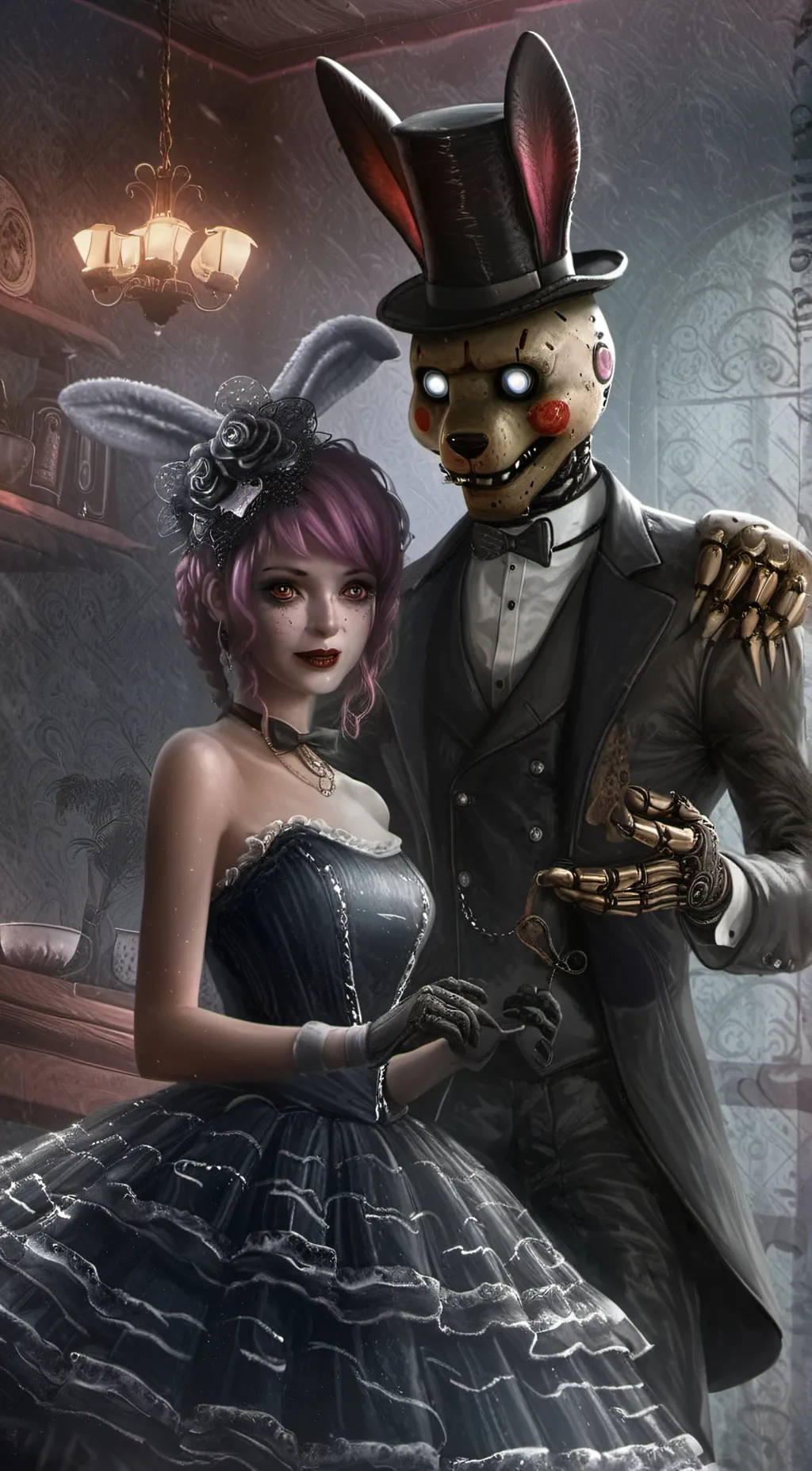 ai character: spring trap and D background