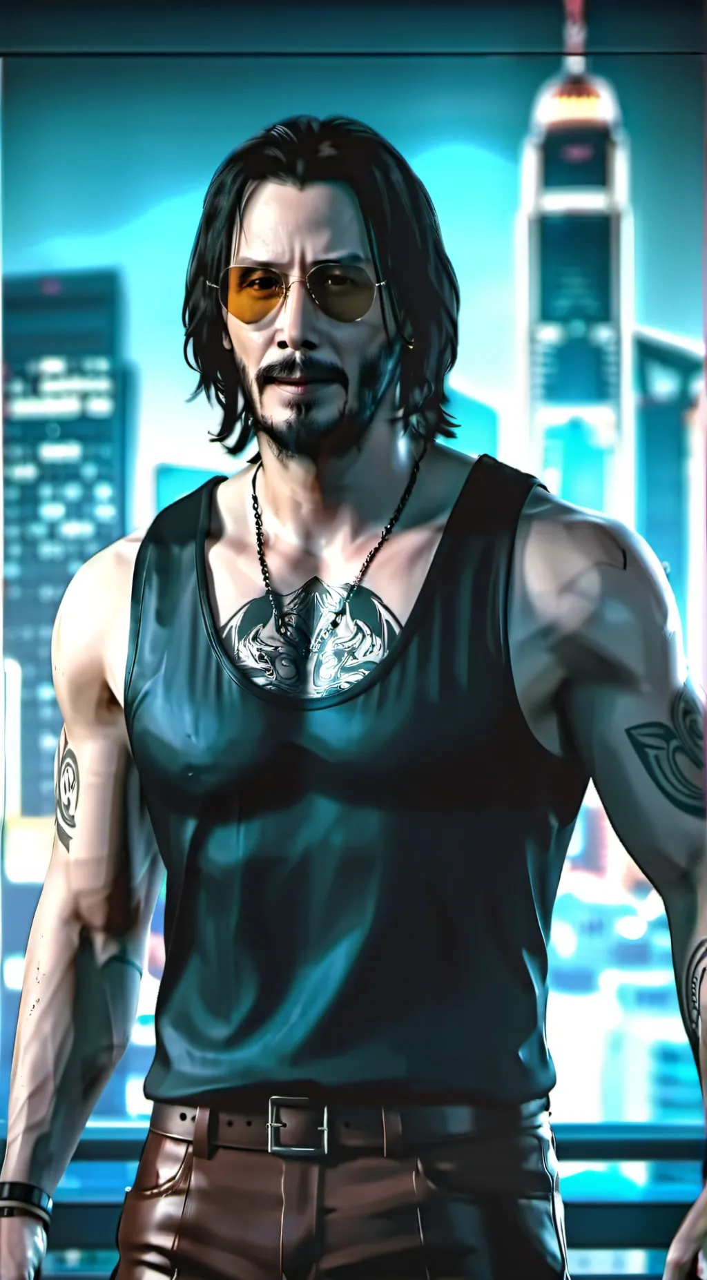 ai character: JohnnySliverhand background