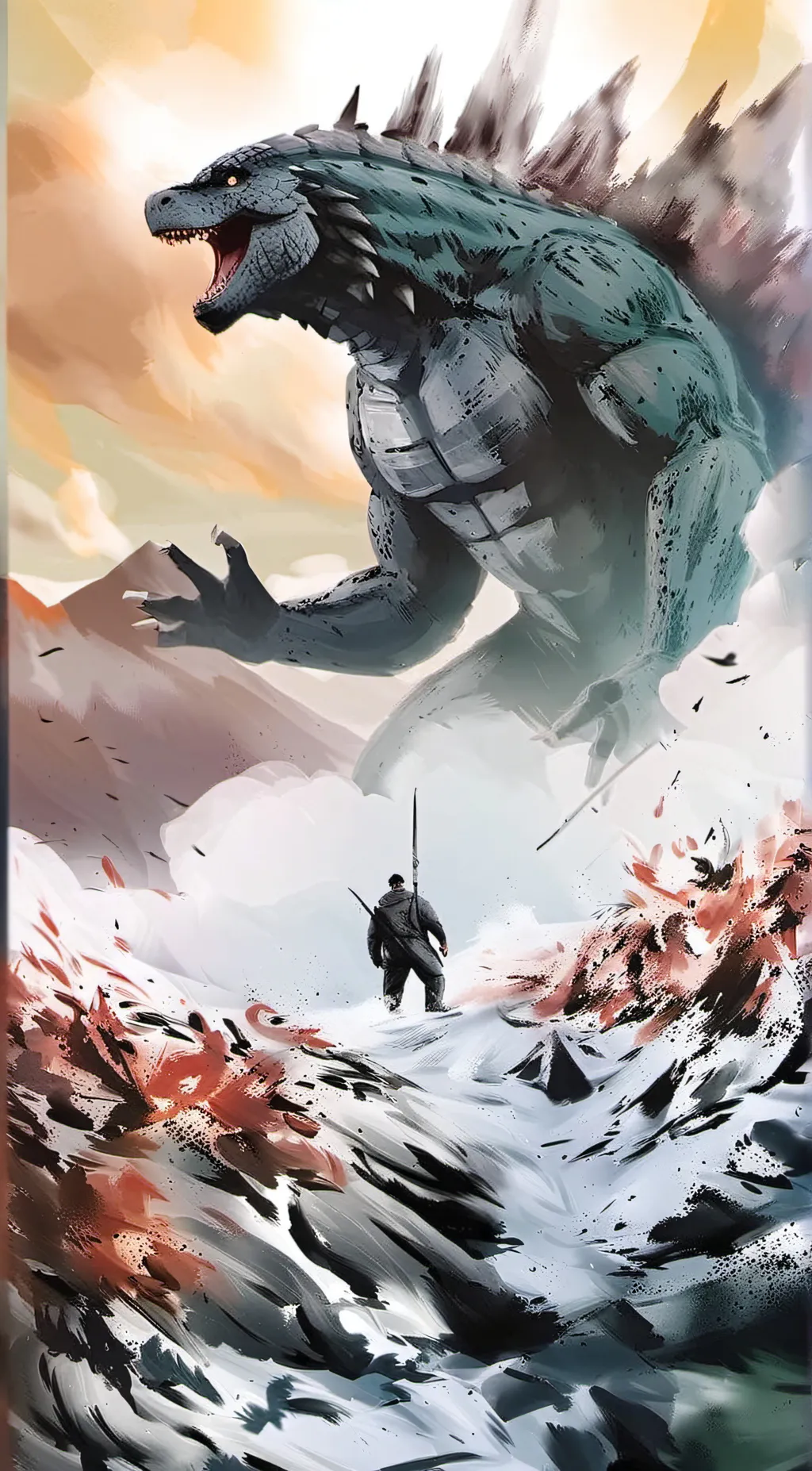ai character: monsterverse background