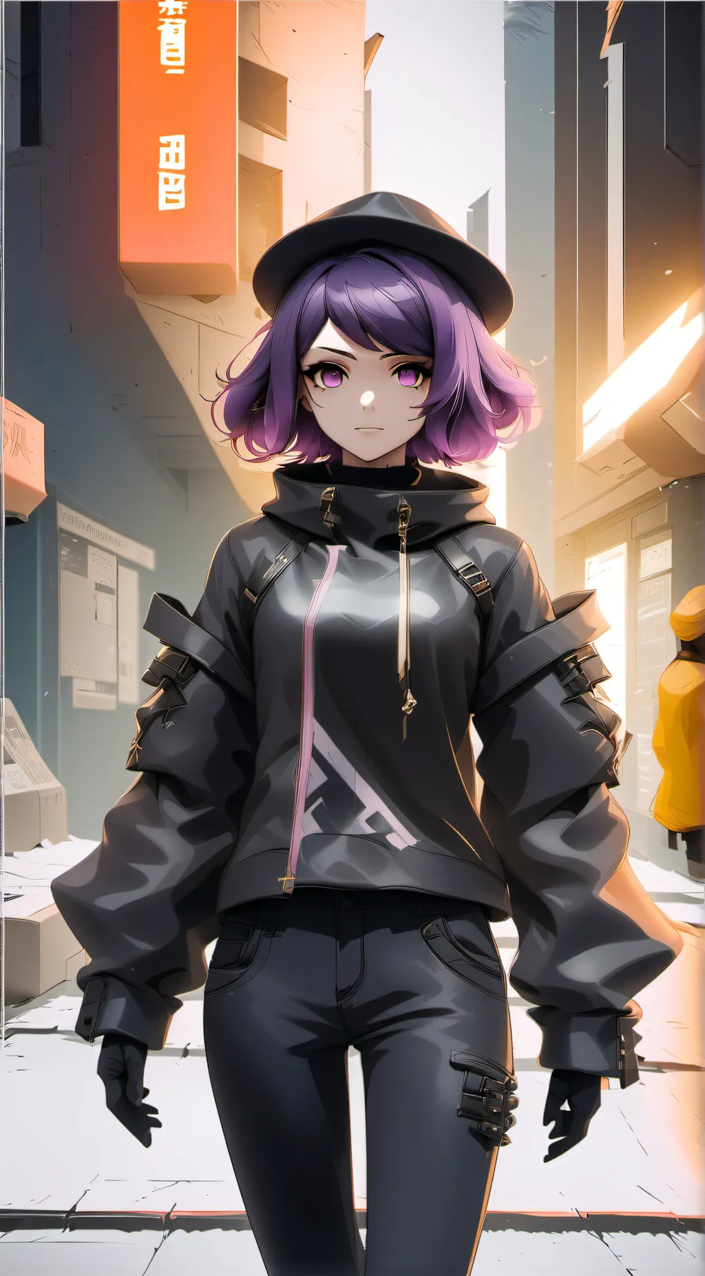 ai character: Uzi background