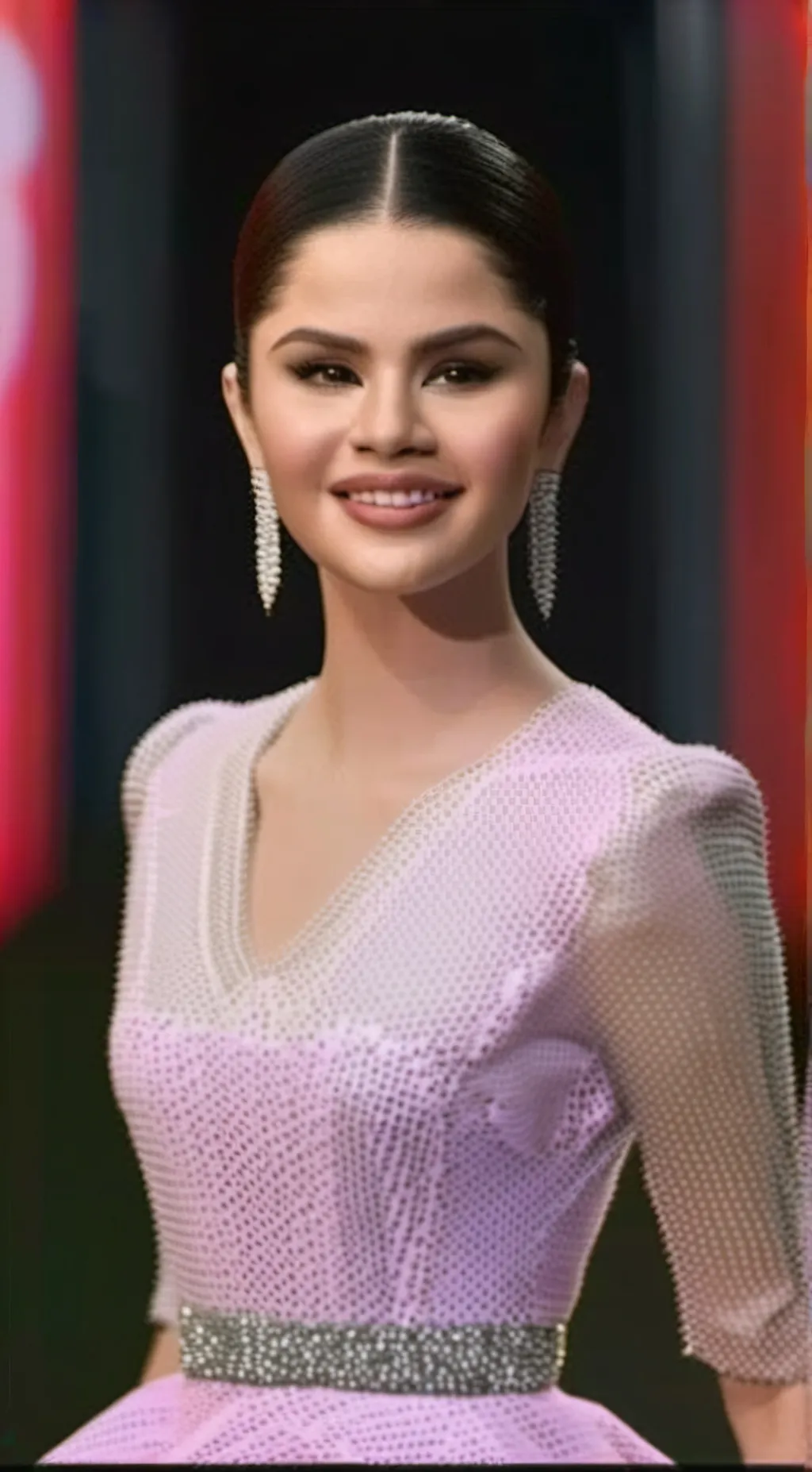 ai character: Selena Gomez  background