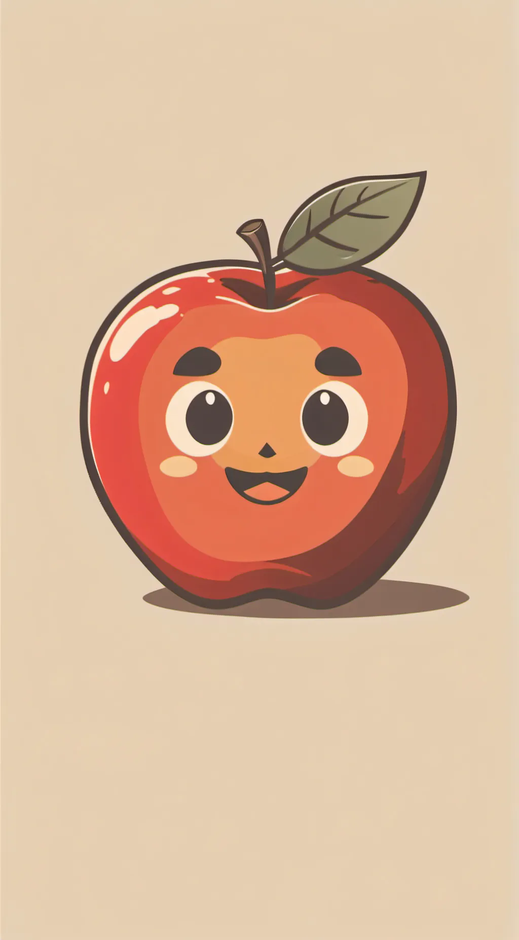 ai character: little apple background