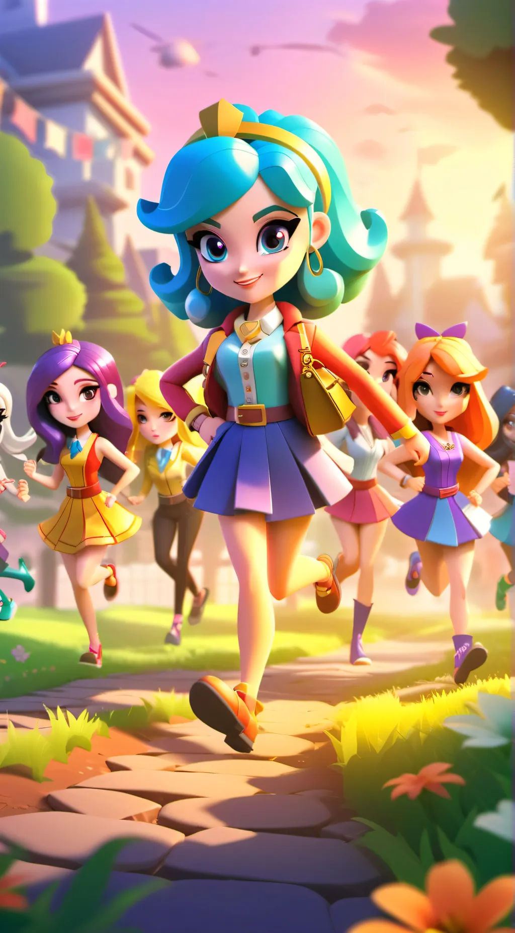 ai character: Mane 7 & CMC background