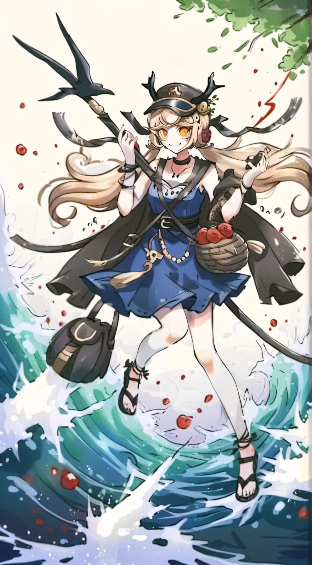 ai character: hiyoko  background