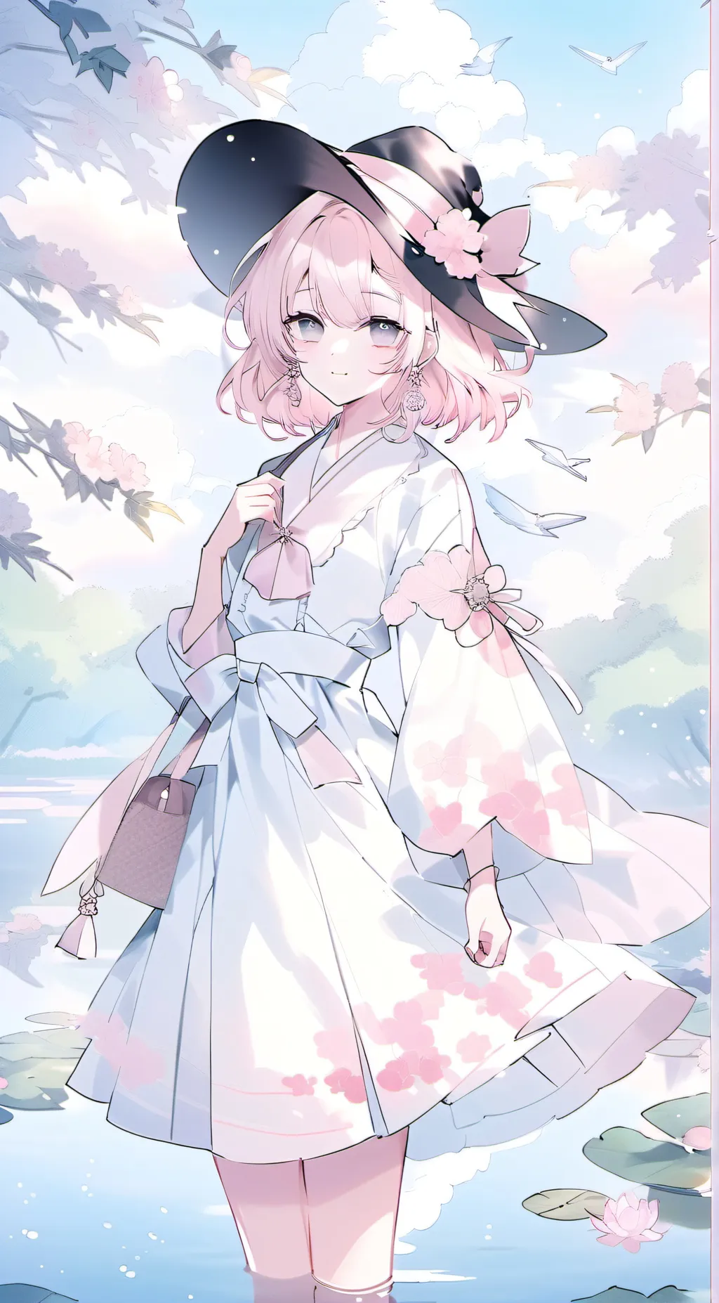 ai character: Kny Spring Party!! background