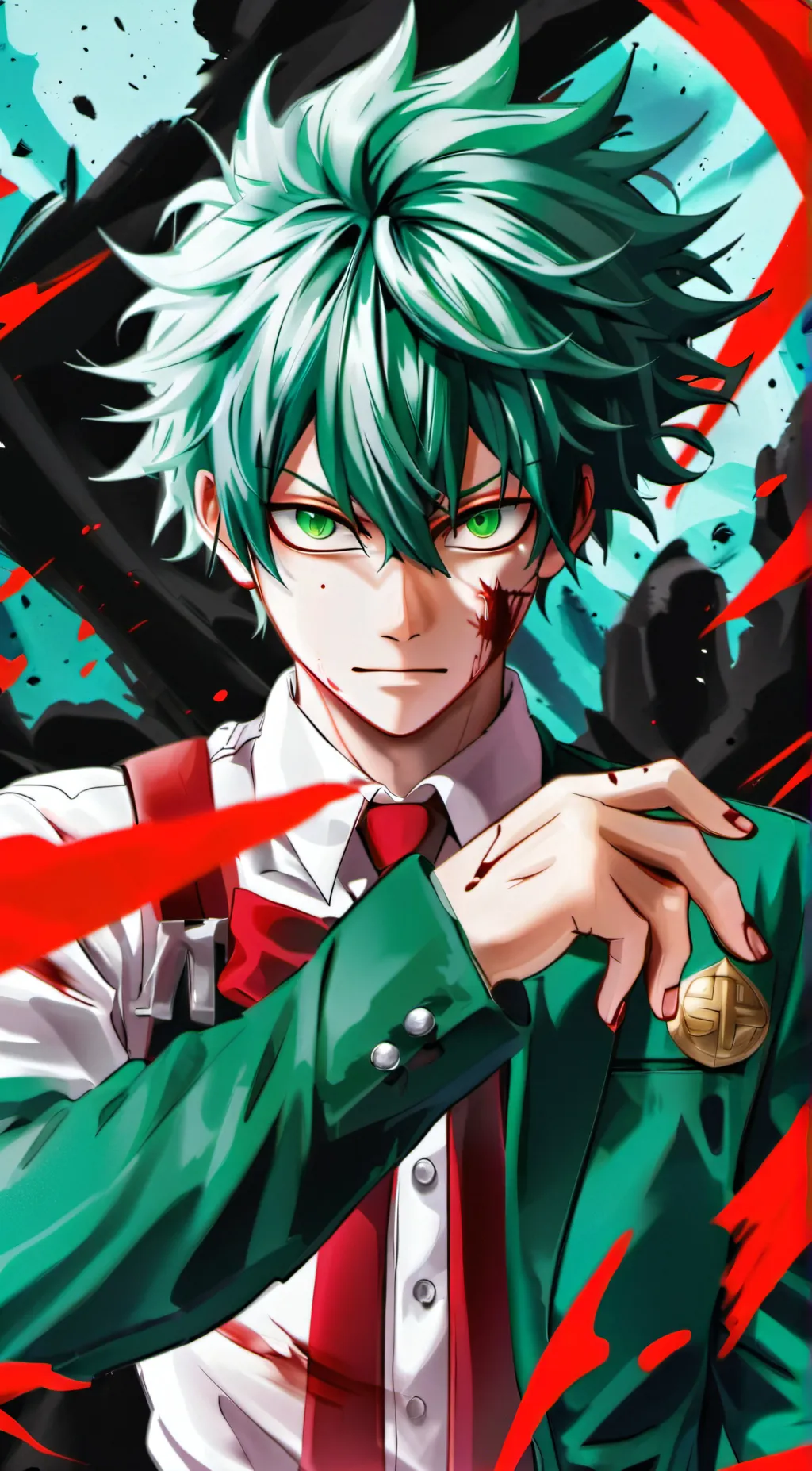 ai character: villain deku background