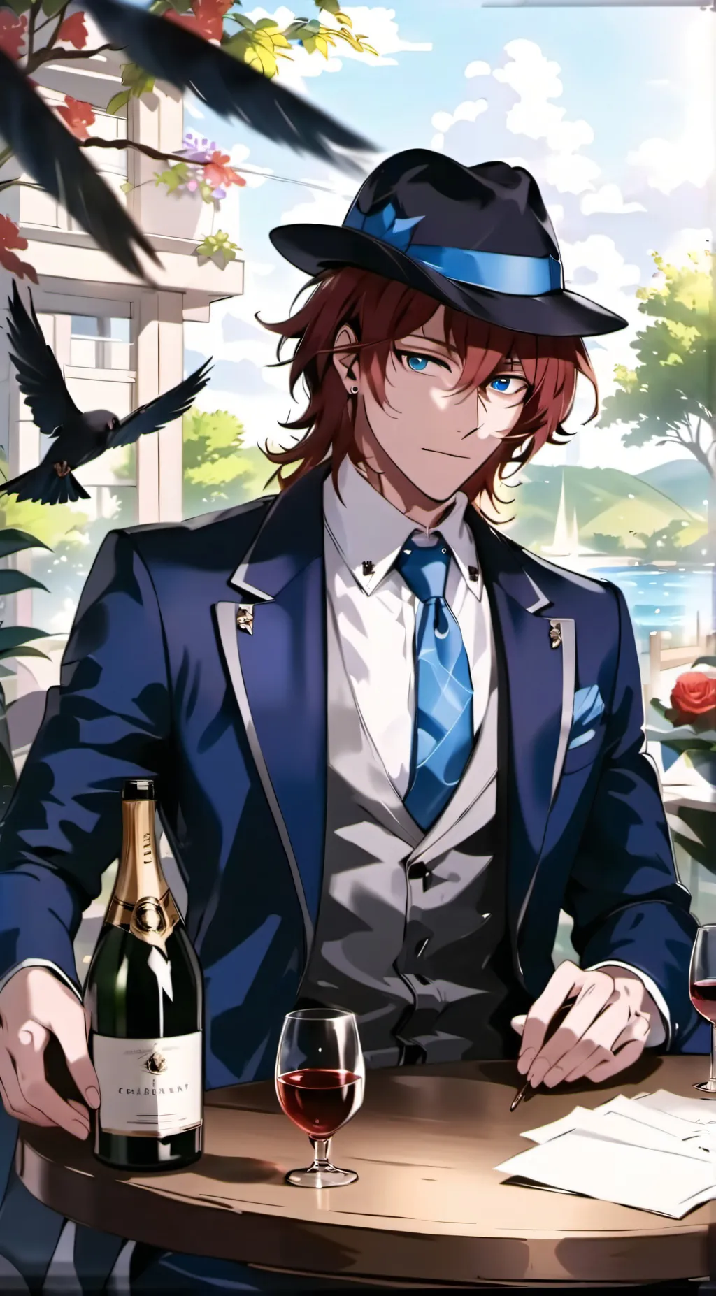 ai character: Chuuya Nakahara background