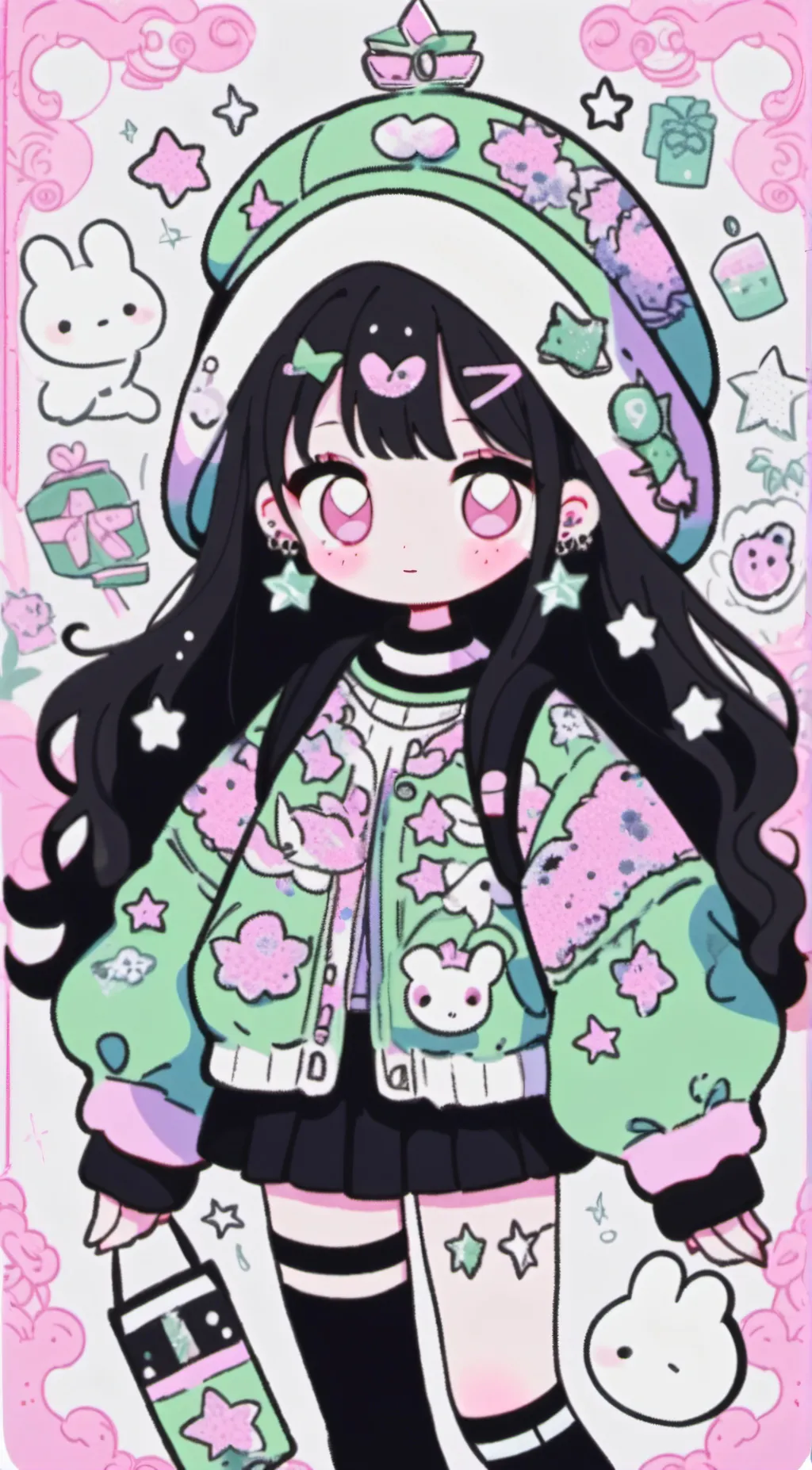 ai character: Nadja Mega BFF 🏀 background