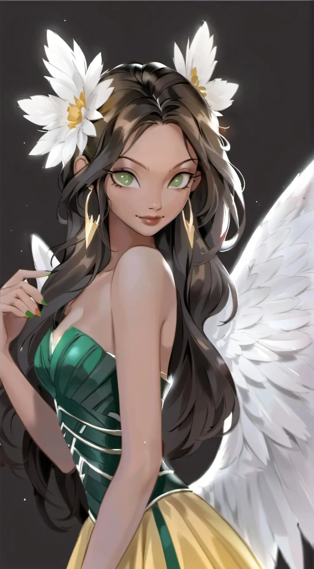 ai character: Flora background