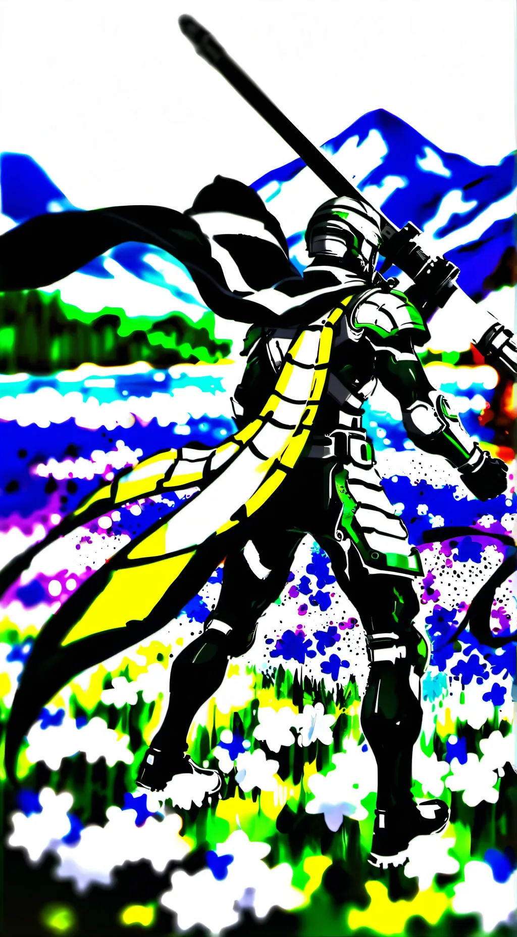 ai character: Vector the crocco background