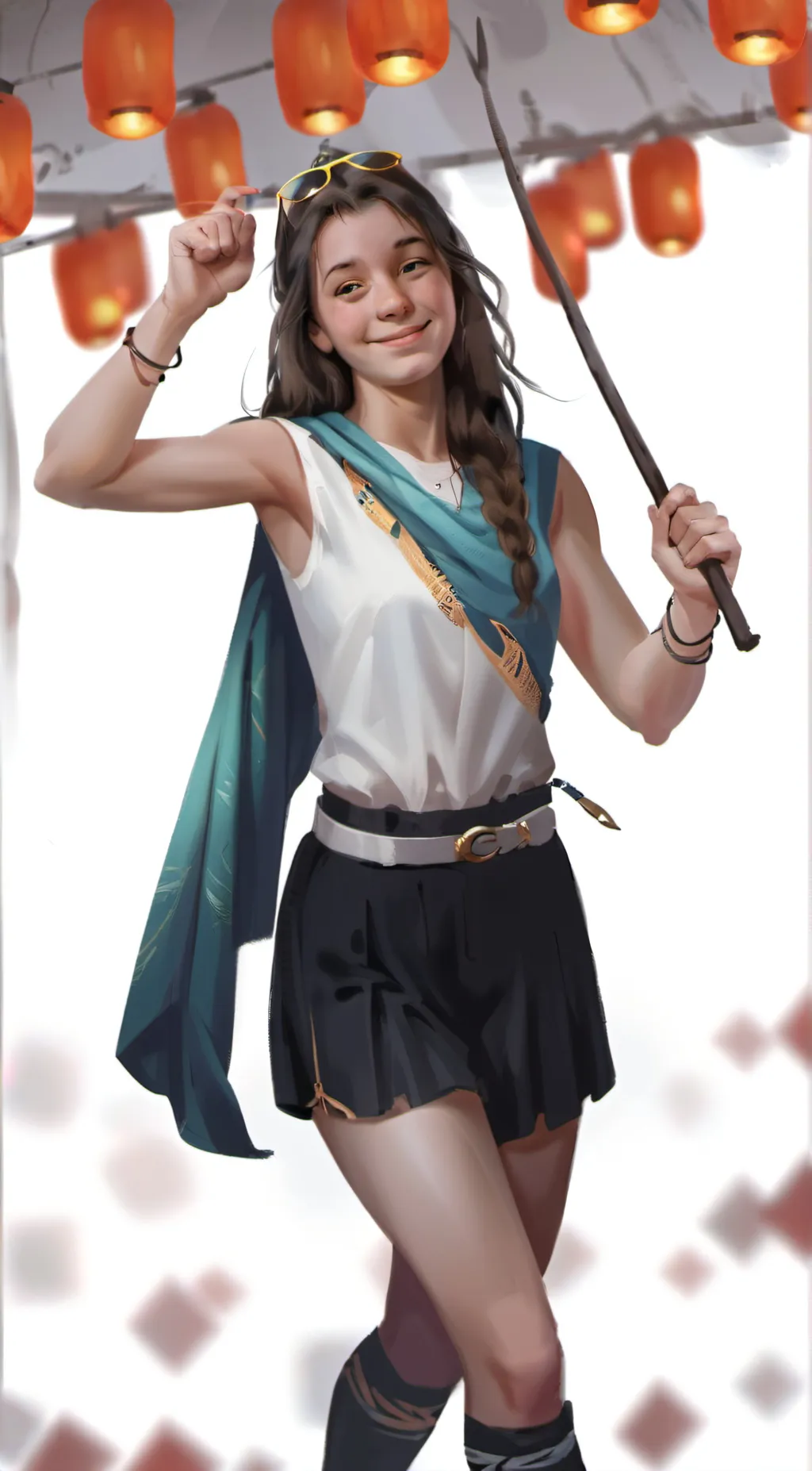 ai character: Ema Kobijiski  background