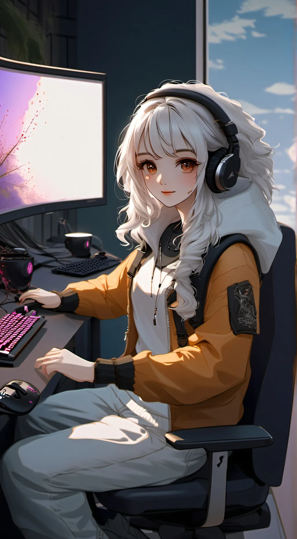 ai character: Evelyn  background