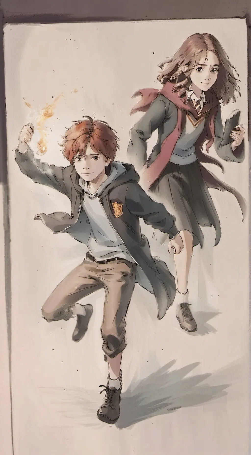 ai character: The hogwarts Trio background