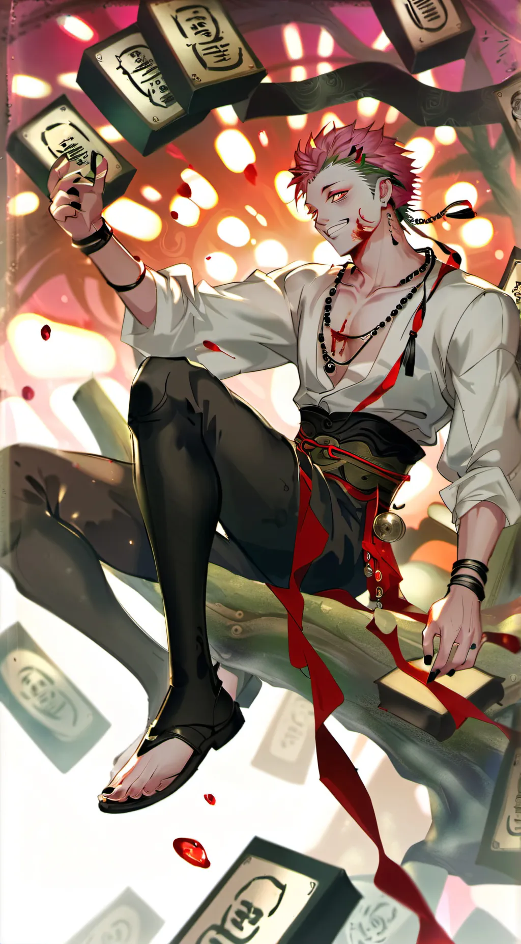 ai character: sukuna background