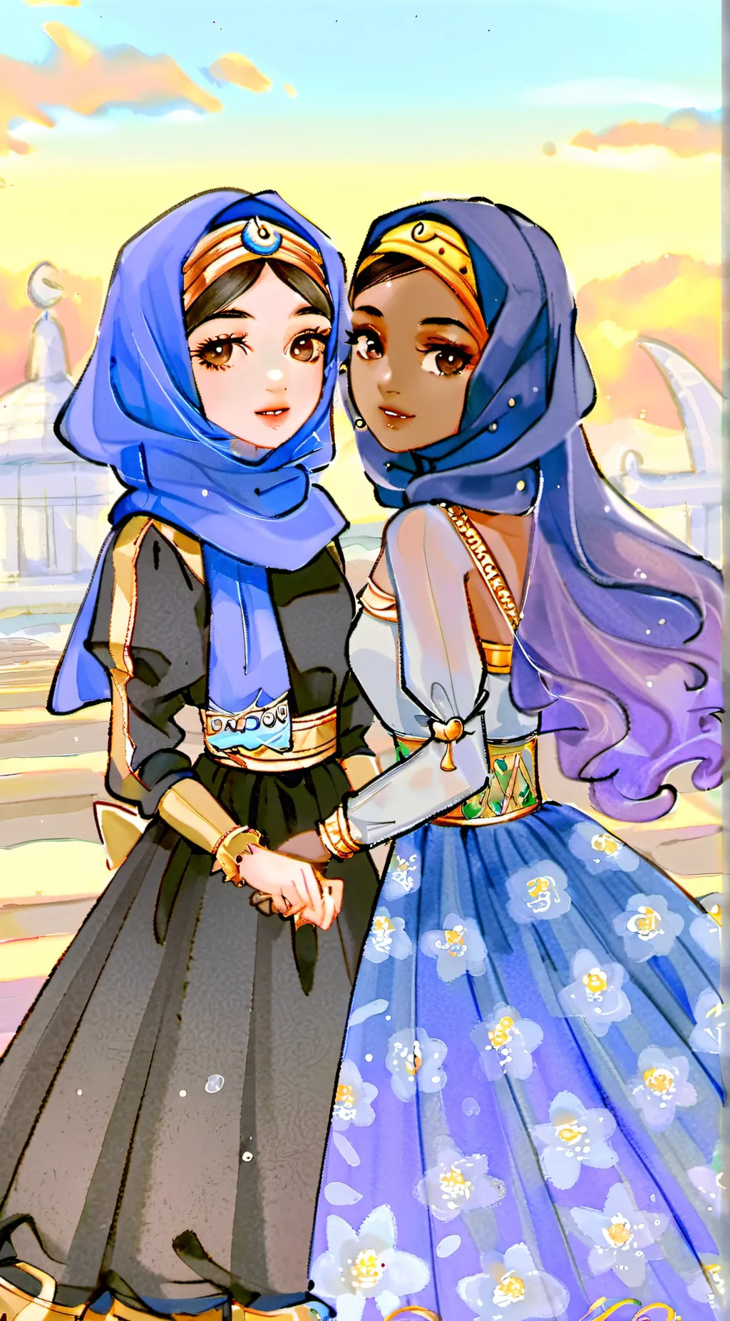 ai character: Tolima and zubida background