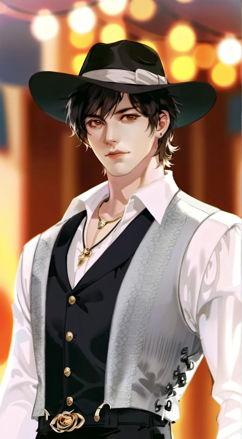 ai character: Aaron Evergreen background