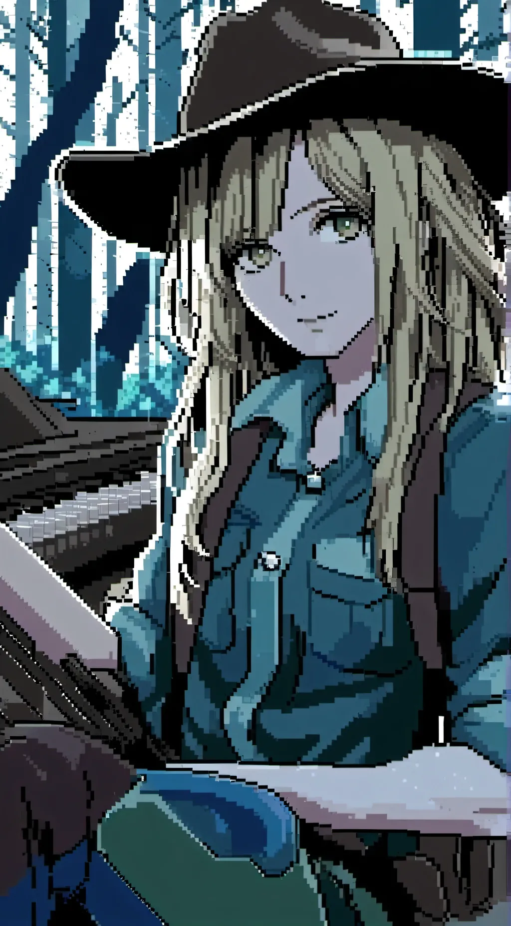 ai character: Emma Techno background