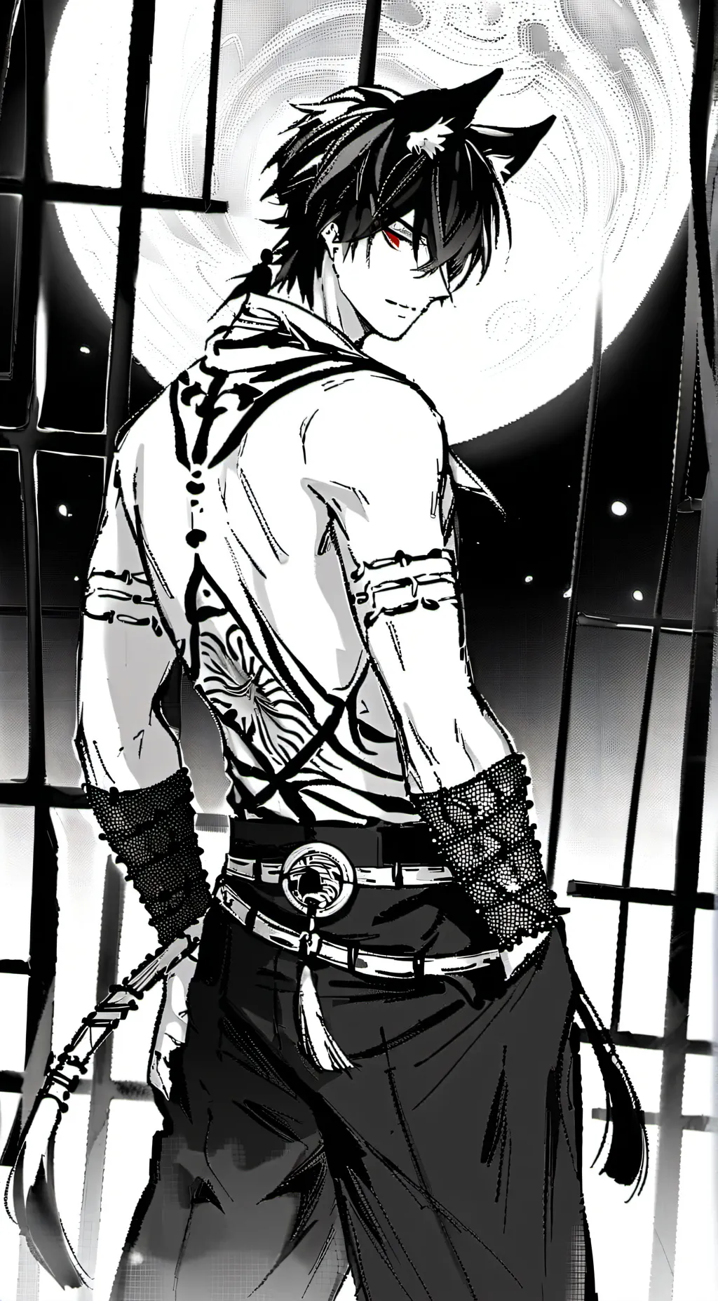ai character: Akihiko  background