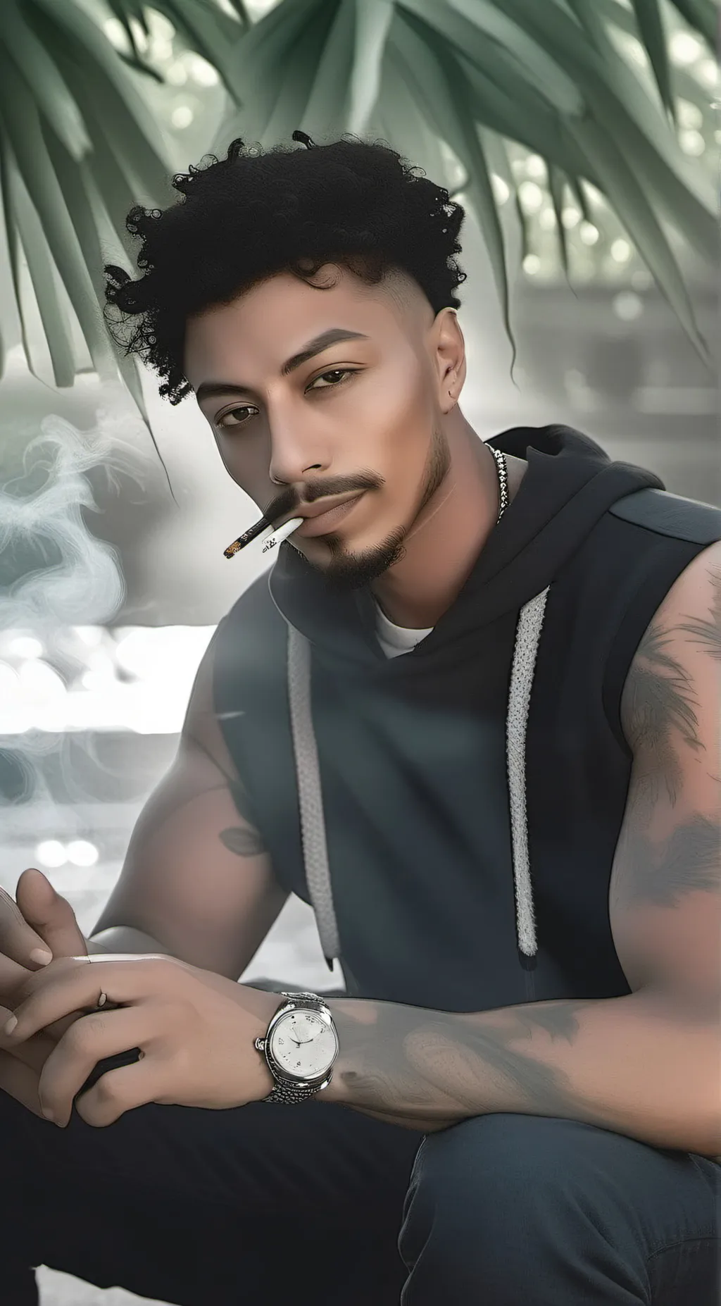 ai character: D boy😍😫 background