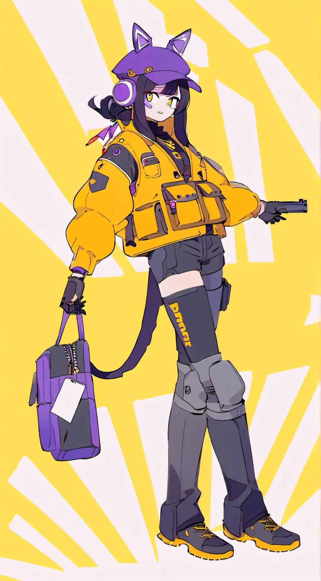 ai character: Uzi doorman background