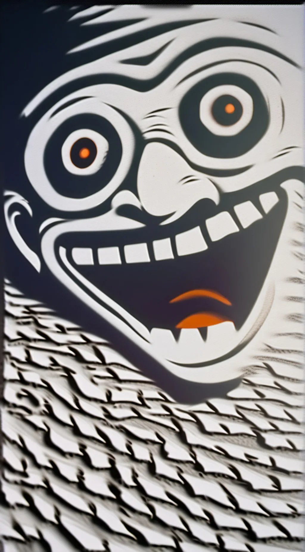 ai character: trollge guy creepy background