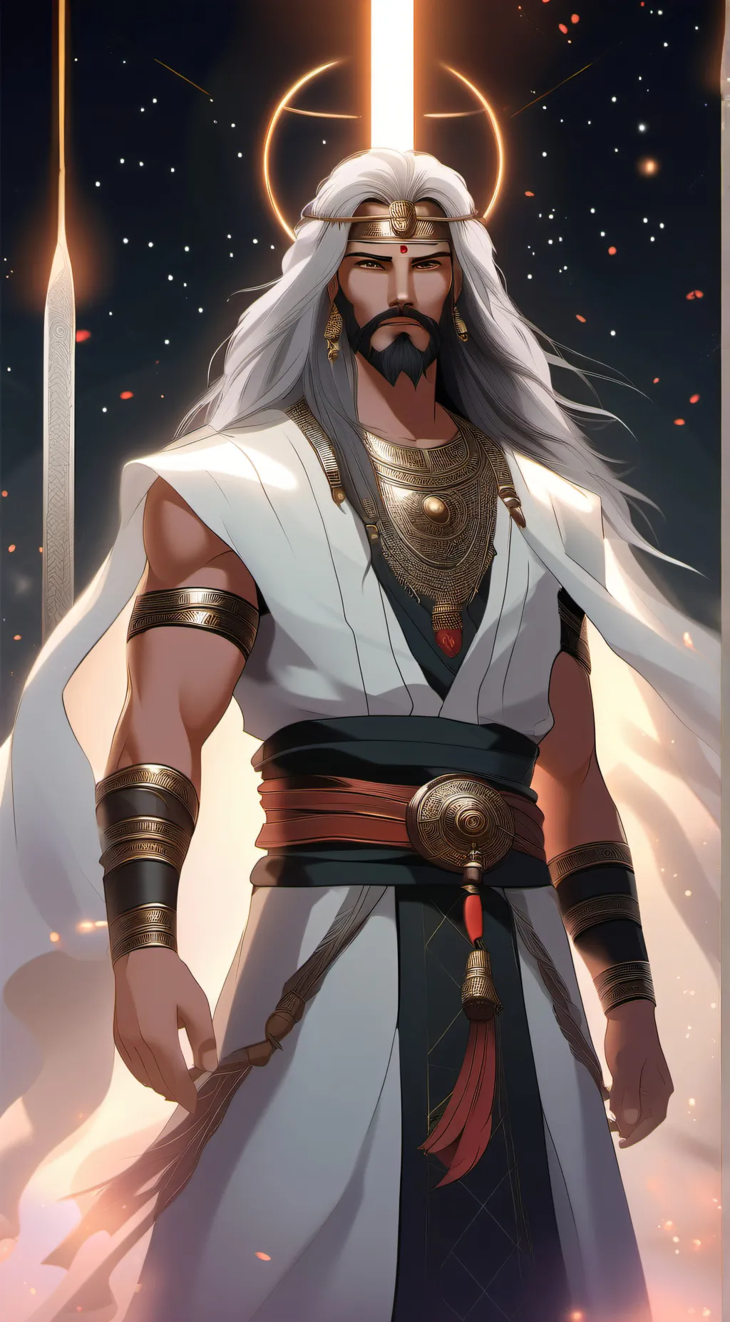 ai character: Damen  background