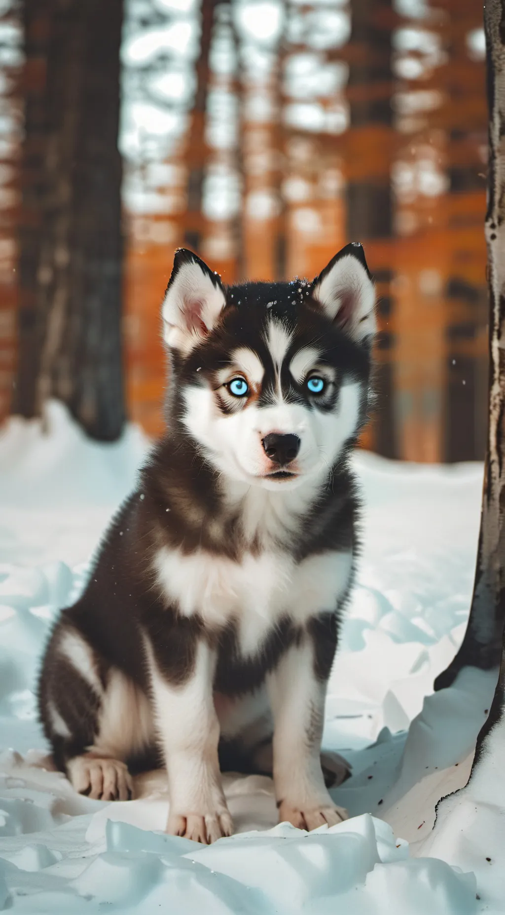 ai character: stray husky background