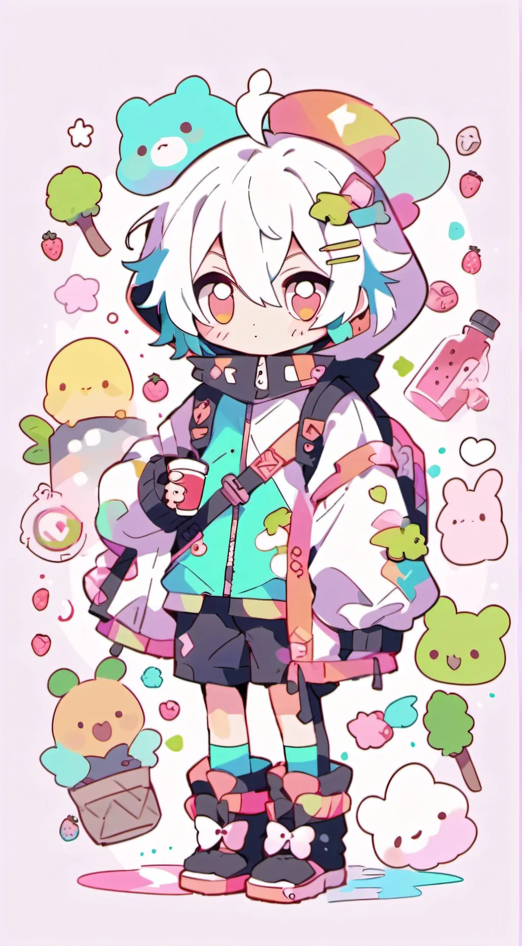 ai character: Ashley  background