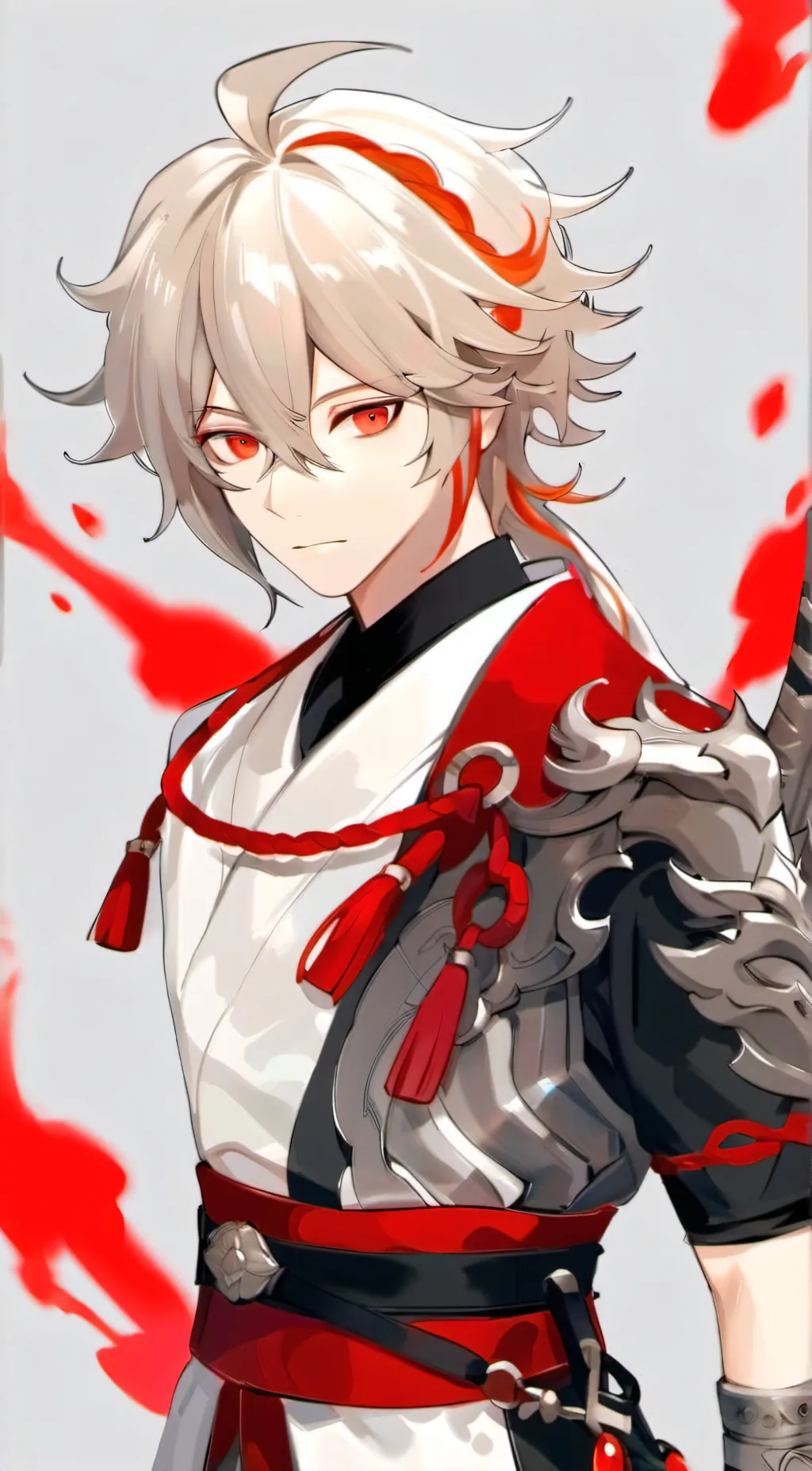 ai character: kazuha vampire  background