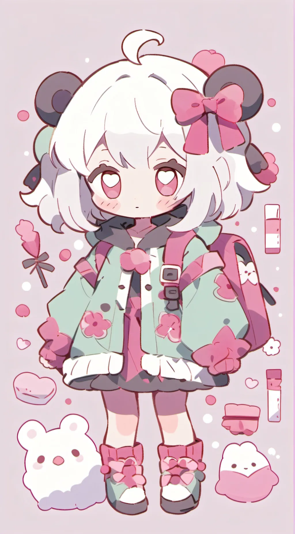 ai character: hannichan❤️ background