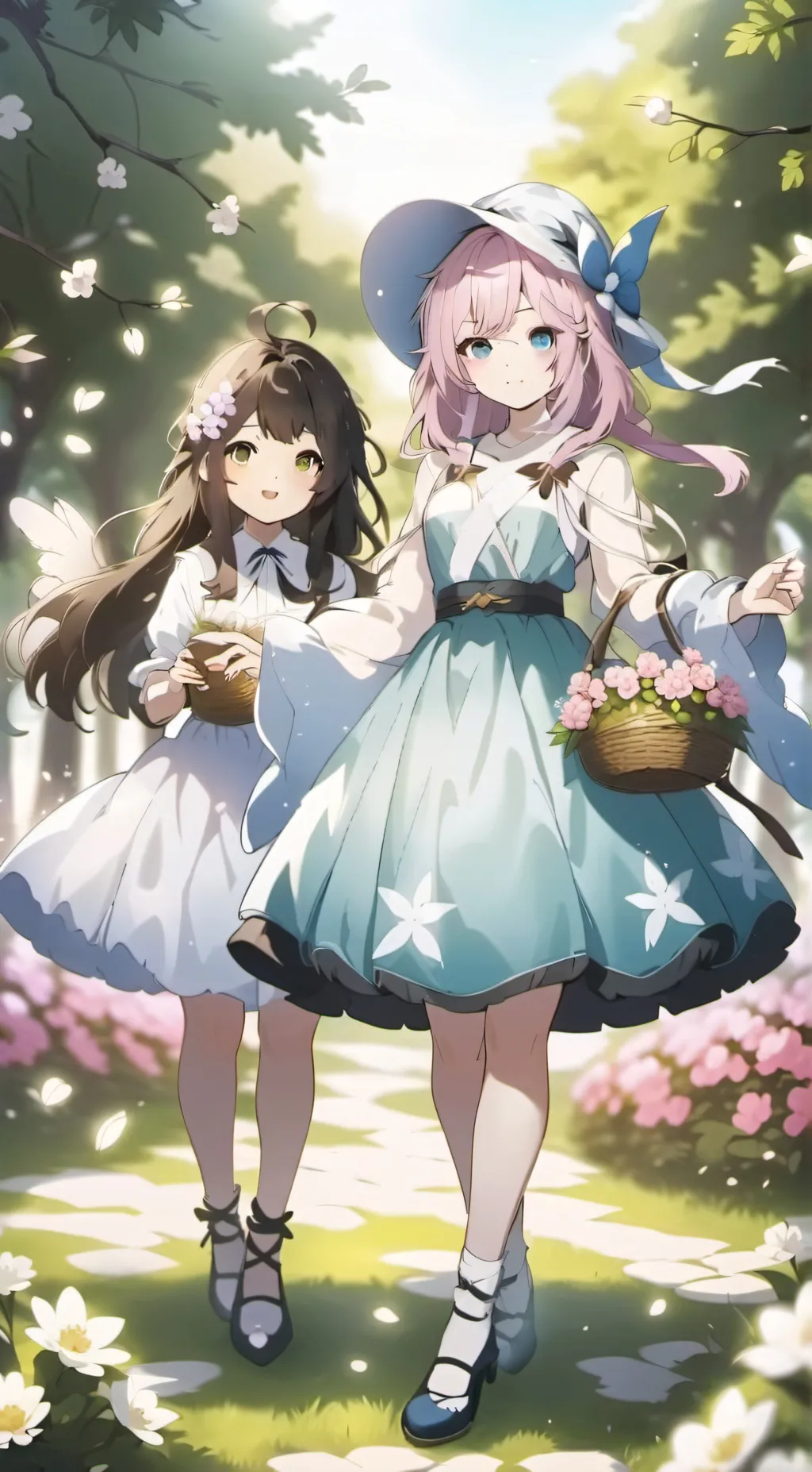 ai character: angel and ella background