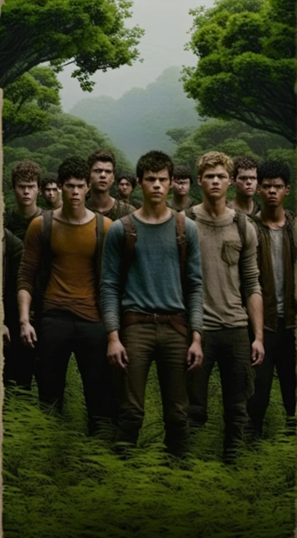 ai character: Maze runner  background