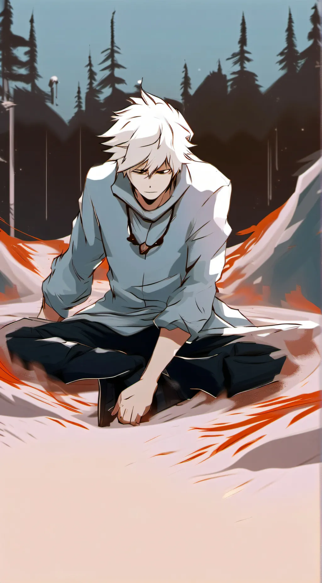 ai character: Katsuki Bakugo+Fam background