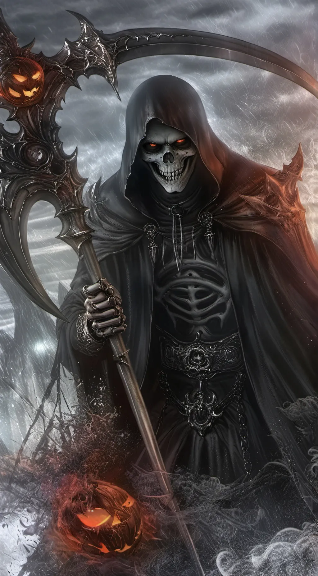 ai character: The Grim Reaper background