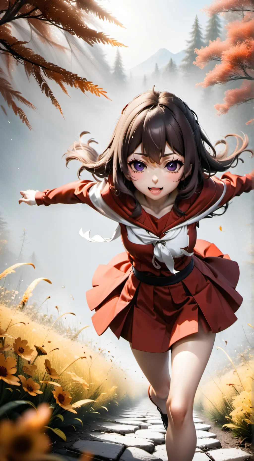 ai character: poop girl  background