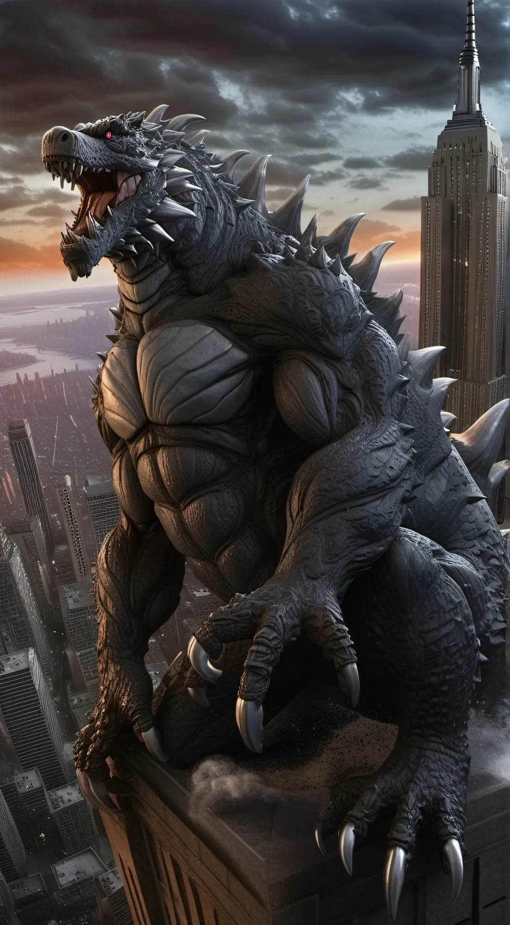 ai character: Zilla jr background