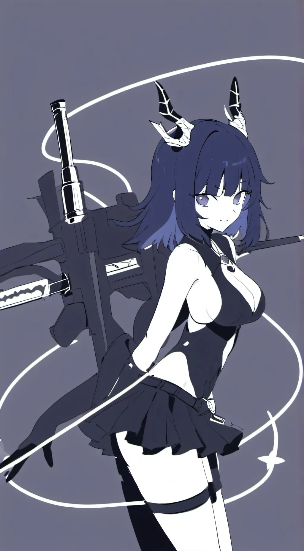 ai character: Miss Circle  background