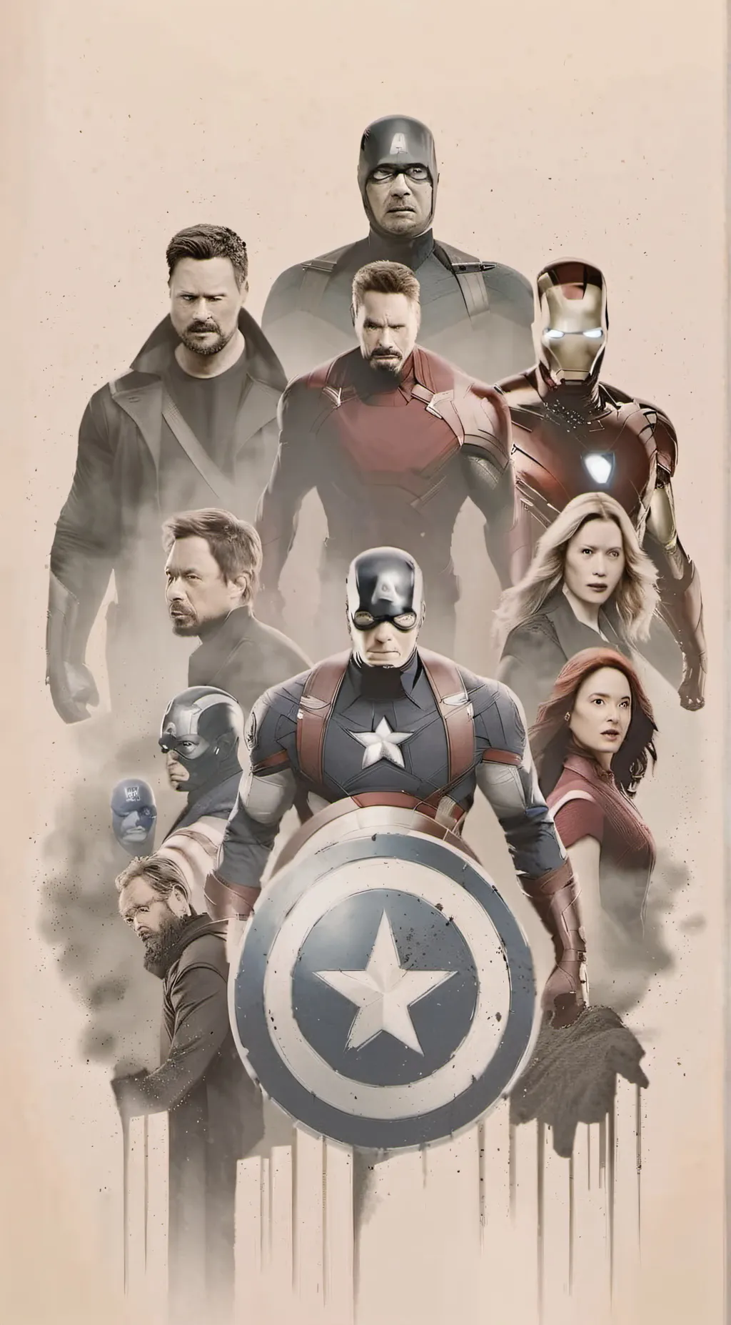 ai character: The Avengers background