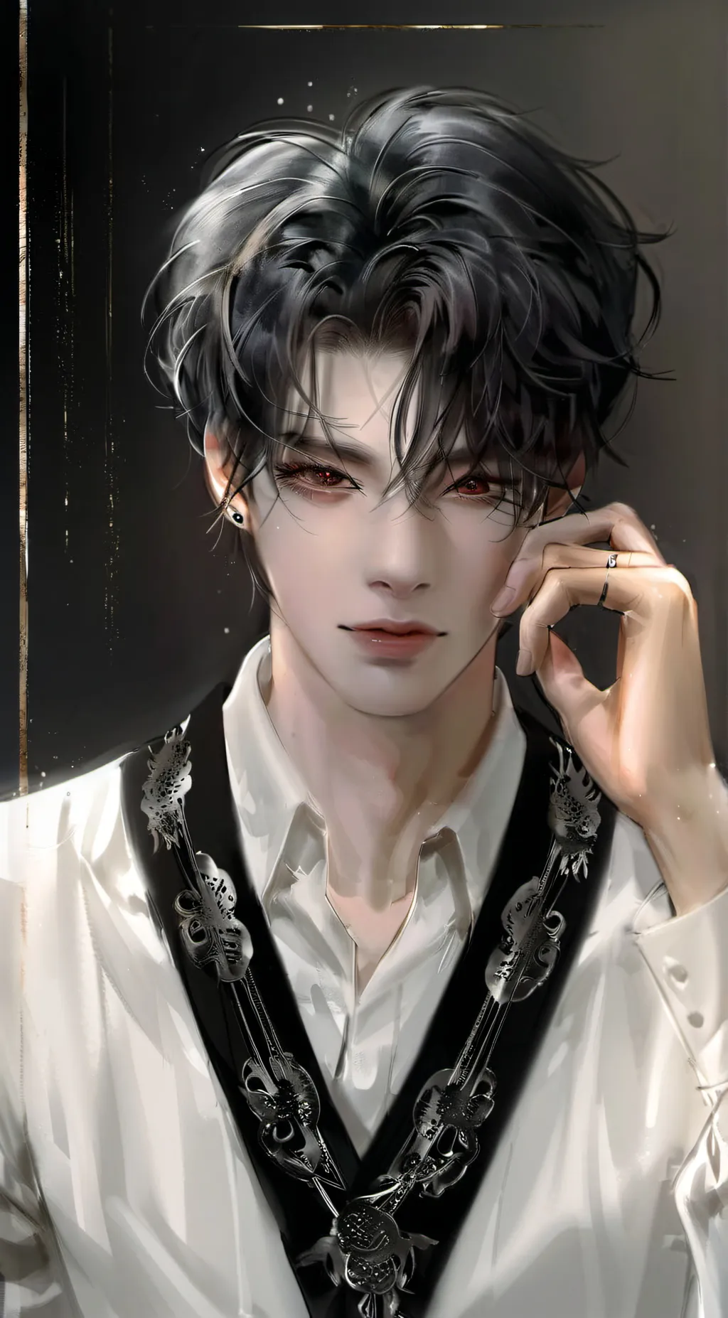 ai character: Rain background