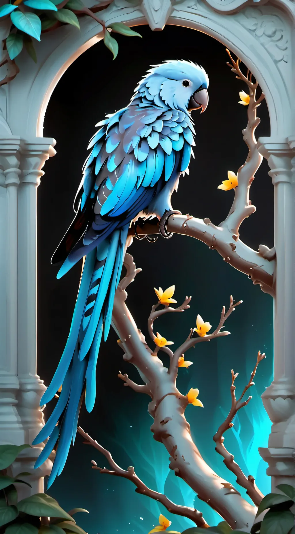 ai character: Ophelia & alley background