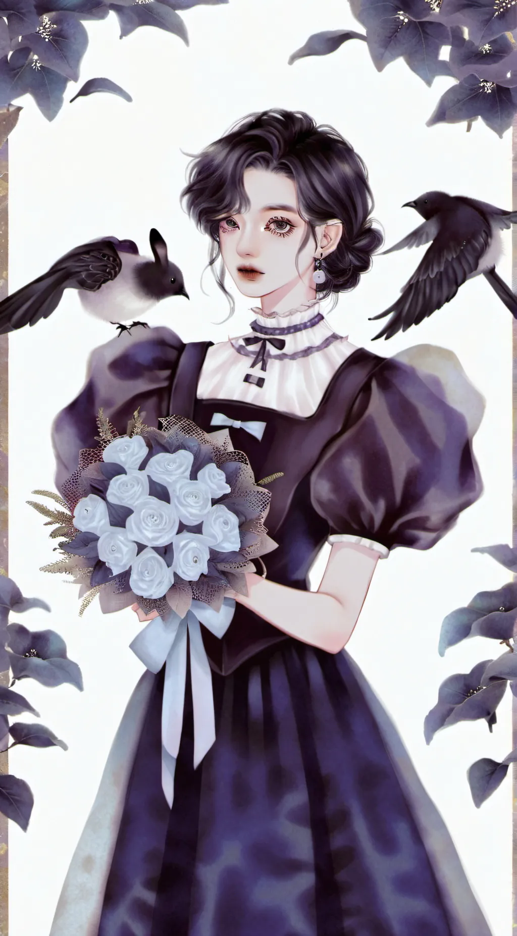 ai character: wednesday background
